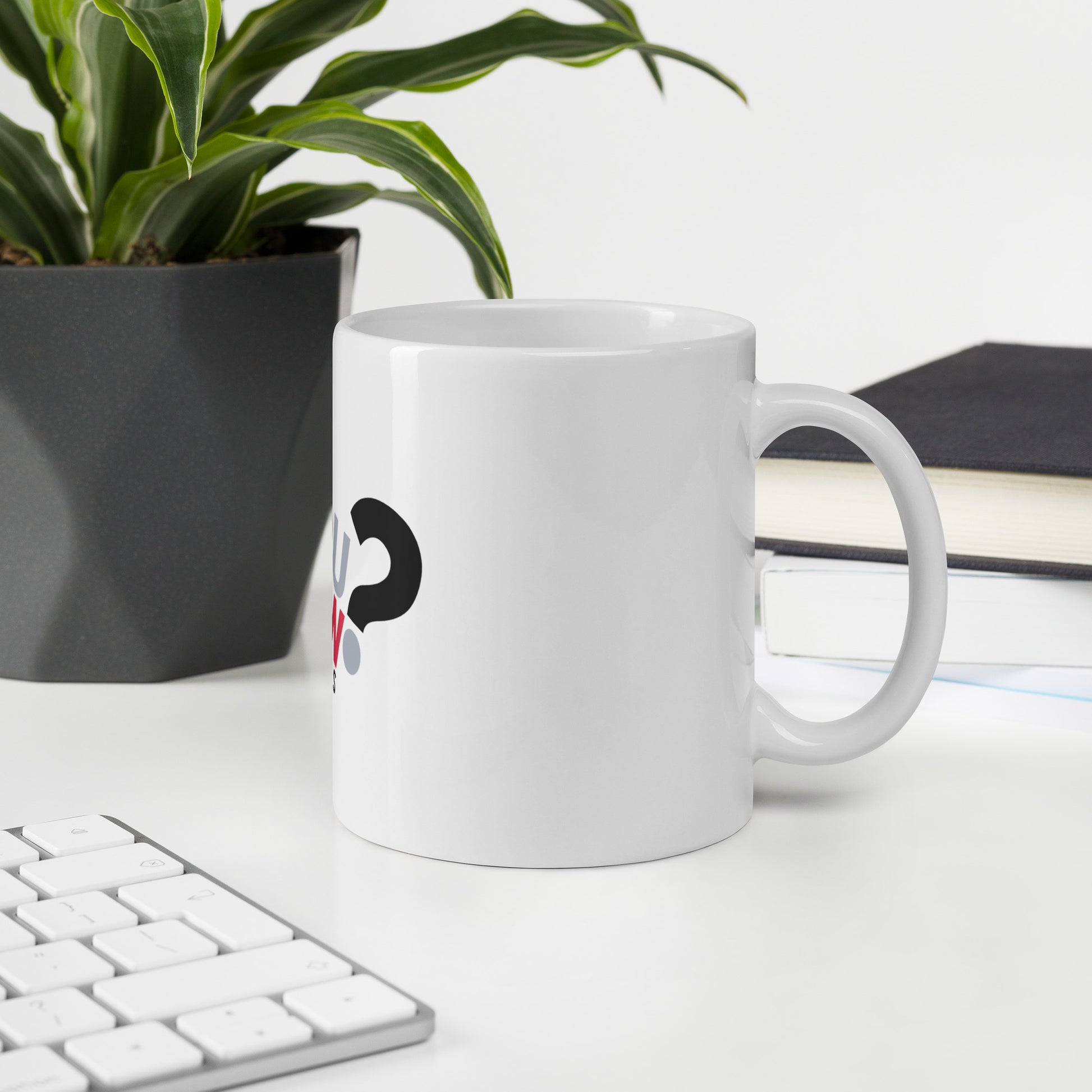 White DYKF Mug