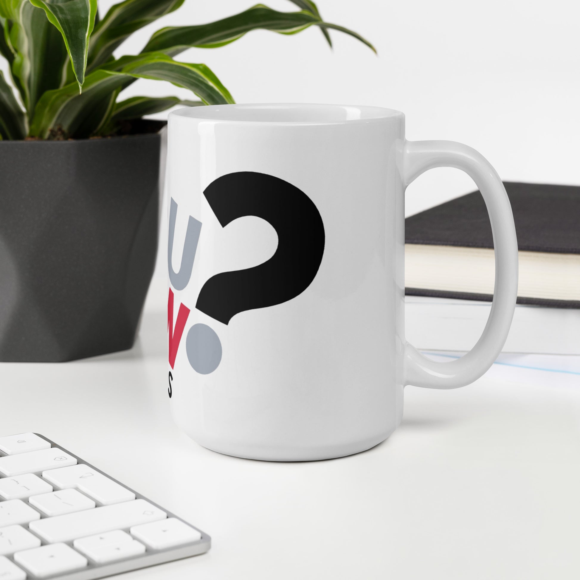 White DYKF Mug